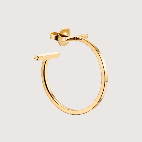 Sculpted Crossline Hoop Earrings Elevating Bold Minimal Aesthetic And Confident Presence