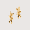 Bold Knot Sculpt Earrings Showcasing Dynamic Form And Confident Contemporary Style
