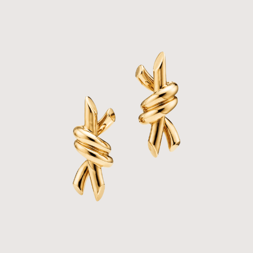 Bold Knot Sculpt Earrings Showcasing Dynamic Form And Confident Contemporary Style
