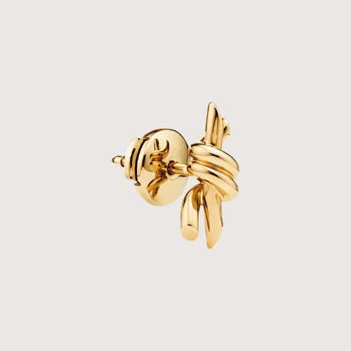 Bold Knot Sculpt Earrings Showcasing Dynamic Form And Confident Contemporary Style