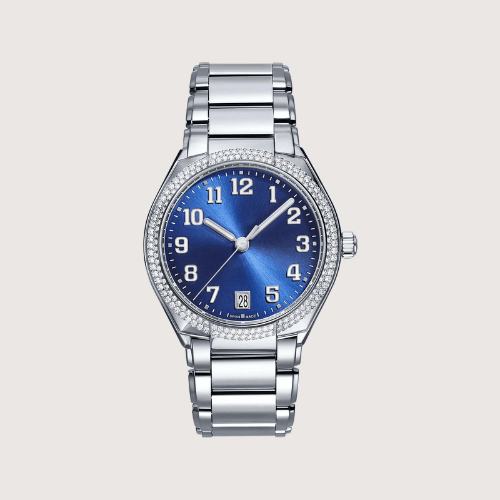 Luminous Halo Blue Dial Watch Elevating Confident Precision And Modern Presence