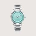 Aureline Mint Roman Dial Watch Stainless Steel Elegant Timepiece for Everyday Style